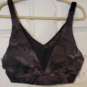 ZYIA Forest Camo Adjustable Mesh Bra, size XXL